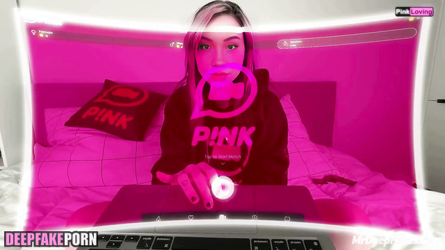 QuarterJade in deepfake erotic / she invited a handsome guy from Twich