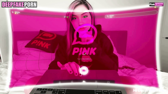 QuarterJade in deepfake erotic / she invited a handsome guy from Twich