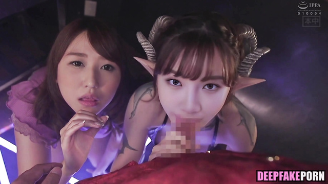 Chaewon IZ*ONE | IZONE: blowjob threesome porn (채원 아이즈원 사까시 쓰리썸 포르노) [PREMIUM]