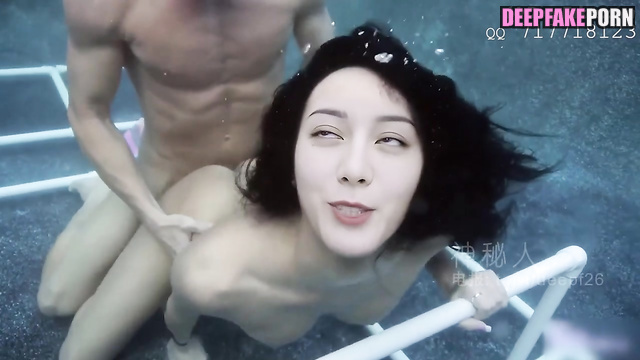Underwater doggy by deepfake Dilraba Dilmurat // 智能換臉 性别 迪丽热巴 迪力木拉提