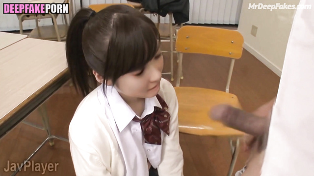 AI school girl Tangtang Chen Lingyu jerks off in classroom (人工智能 女学生 糖糖 陳翎瑀 性别)