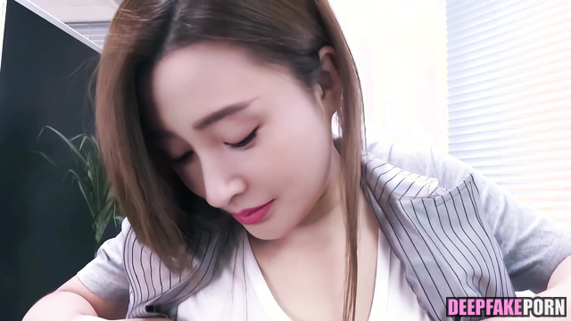 Internship ended with hot sex games / Zhang Tian'ai real fake 张天爱 名人性爱 [PREMIUM]