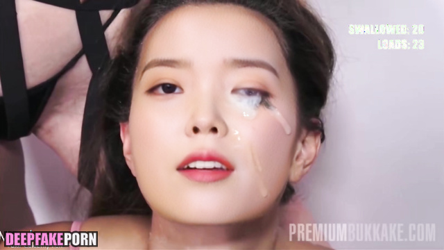 아이유 가짜 연예인 포르노 bukkake party with IU's horny mouth, internet celebrity [PREMIUM]