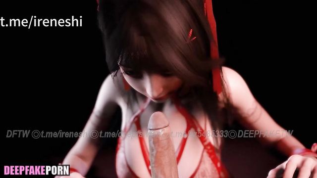 Real fake 阿部マリア Abe Maria 3D blow job