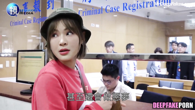 陳沂 Naughty Chen Yi was a bad girl and got SPANKED [deepfake/智能換臉]