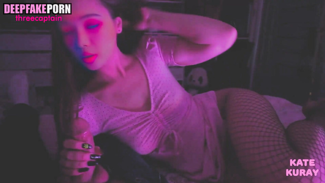 카리나/Karina did blowjob in sexy fishnet aespa (에스파) deepfake 딥페이크 [PREMIUM]