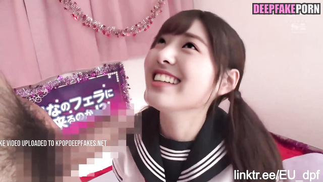 AI Sexy schoolgirl Yuna from ITZY is sucking cock 있지 유나 섹스 인공 지능 사까시