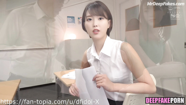 POV (deepfake sex scene 딥페이크) IU 아이유 is your naughty schoolmate