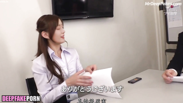 Dilraba 迪丽热巴 is so horny at work that she fucked hard (deepfake 智能換臉)