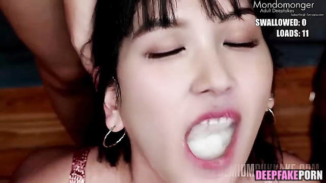 Mina TWICE loves bukkake and group fuck / トゥワイス ディープフェイク [PREMIUM]