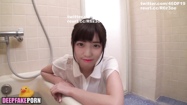 Deepfake sex in bath with Yoda Yuki (与田 祐希) Nogizaka46 ディープフェイク エロ [PREMIUM]