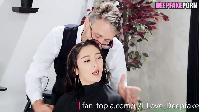 Yang Mi 杨幂 and her hairdresser have lots of fun [智能換臉] deepfake