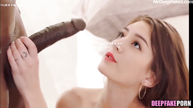 Cum from big black cock is the best for Dilireba 迪丽热巴 deepfake 智能換臉